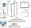 Radaway Espera KDJ Kabina prysznicowa 140x90 prawa szkło przejrzyste 380695-01R/380234-01R/380149-01L